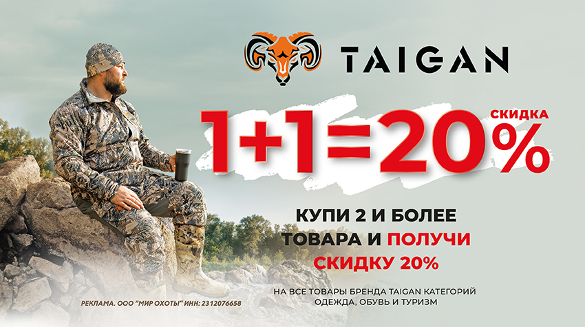 1+1=–20% на Taigan