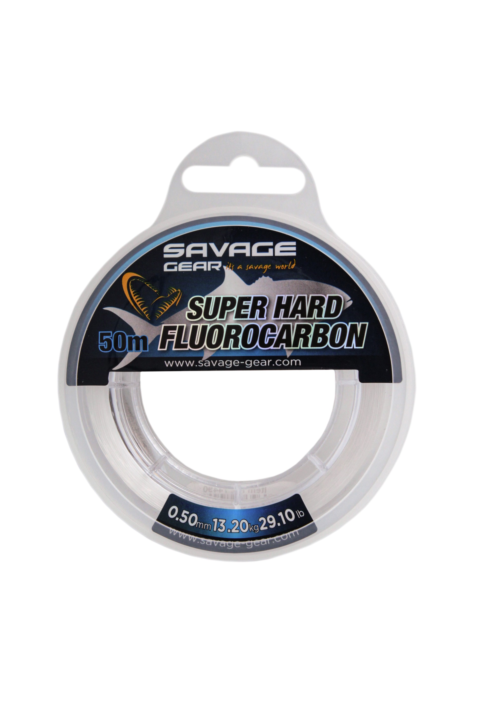 Леска Savage Gear Super hard fluorocarbon 50м 0,50мм 13,2кг 29,1lbs clear - фото 1