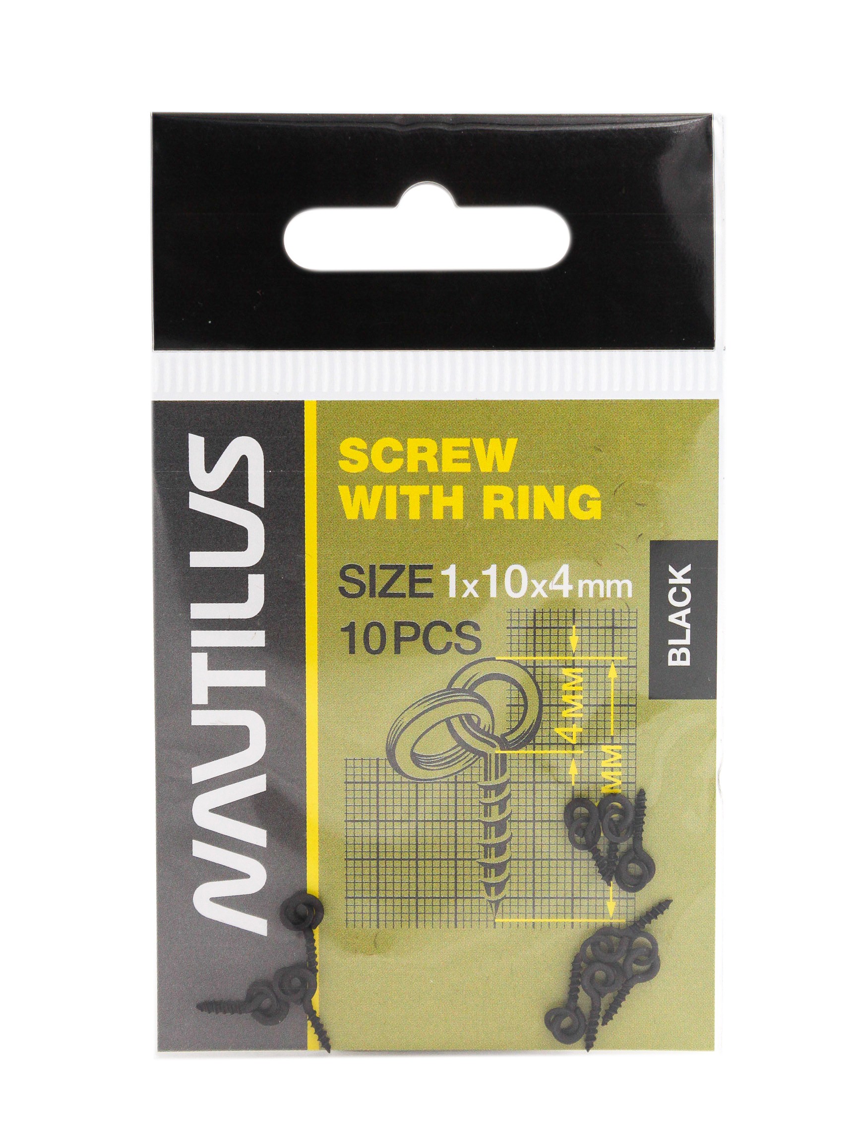 Винт Nautilus для насадки Screw with ring 1x10x4мм - фото 1