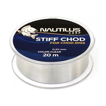 Поводковый материал Nautilus Stiff chod 15lb 20м clear - фото 1