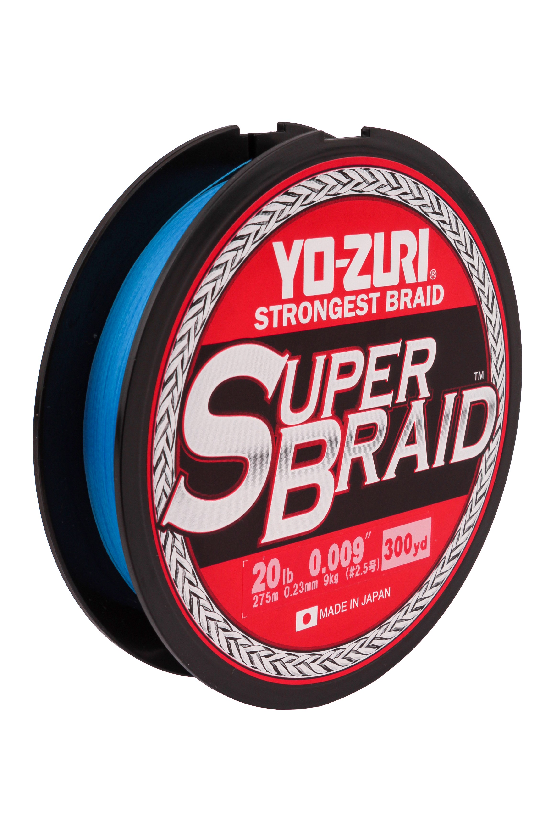 Шнур Yo-Zuri PE Superbraid Blue 300yds 20lbs 0,23мм - фото 1