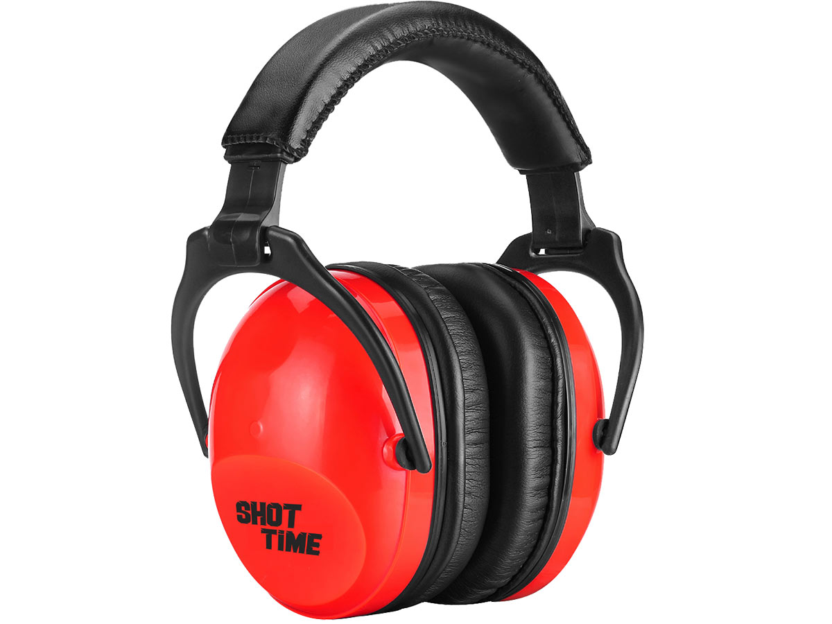 Наушники ShotTime противошумные 15 стрелковые NRR 22dB /SNR 27dB красные - фото 1