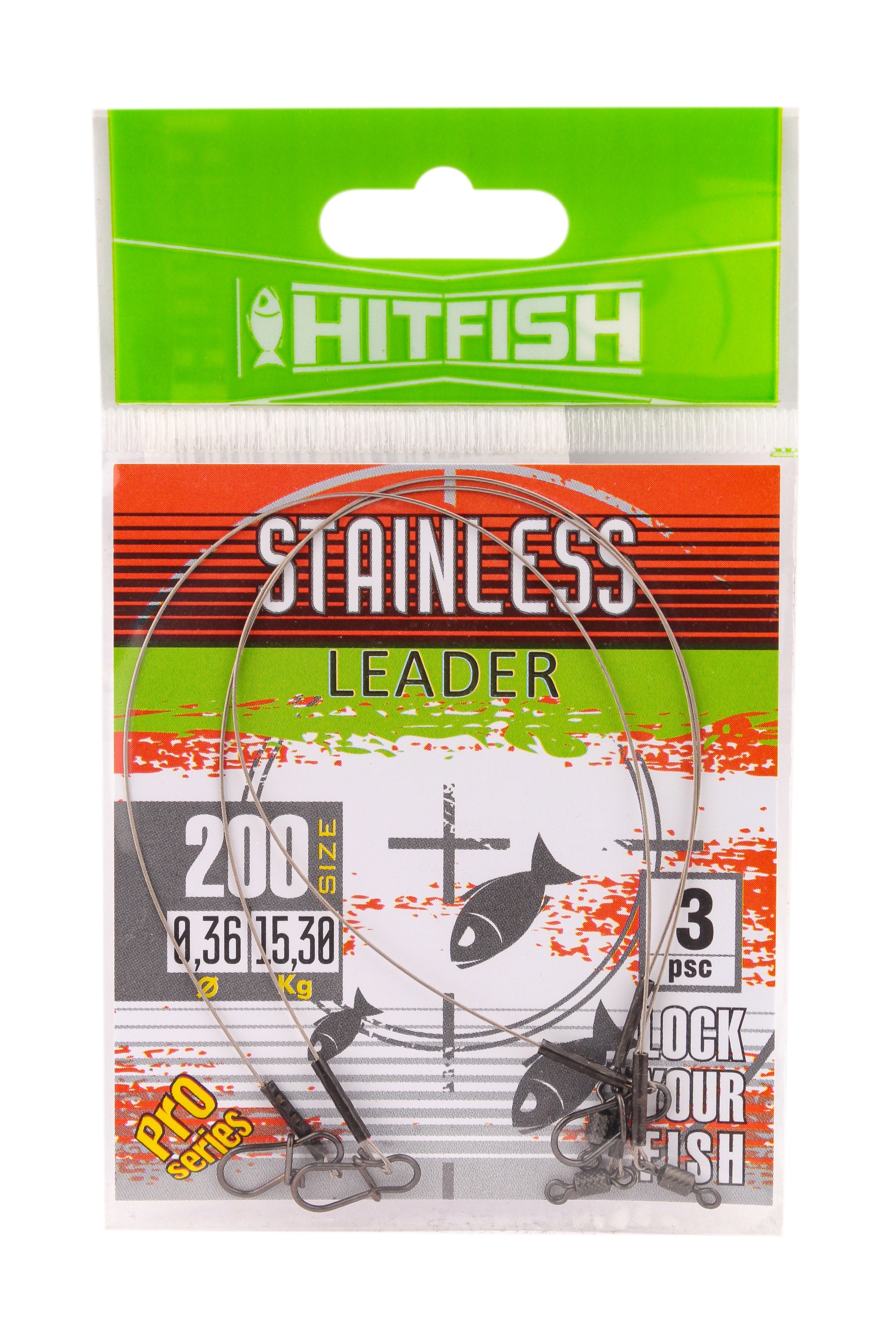 Поводок Hitfish Stainless leader 19 нитей 200мм 15,3кг d 0,36 3шт - фото 1