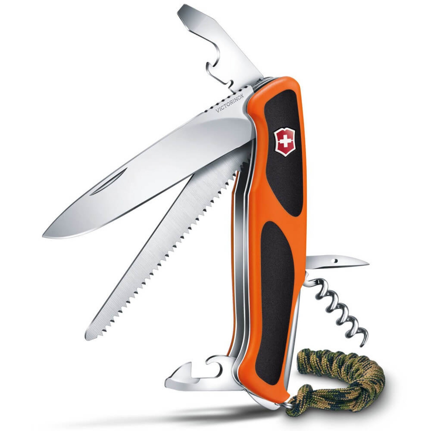 Нож Victorinox Ranger Grip 55 130мм 12 функций оранжевый - фото 1