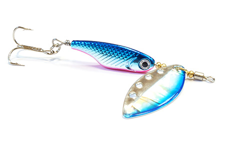 Блесна Daiwa Silver сreek spinner Z 1060 A blue pink - фото 1