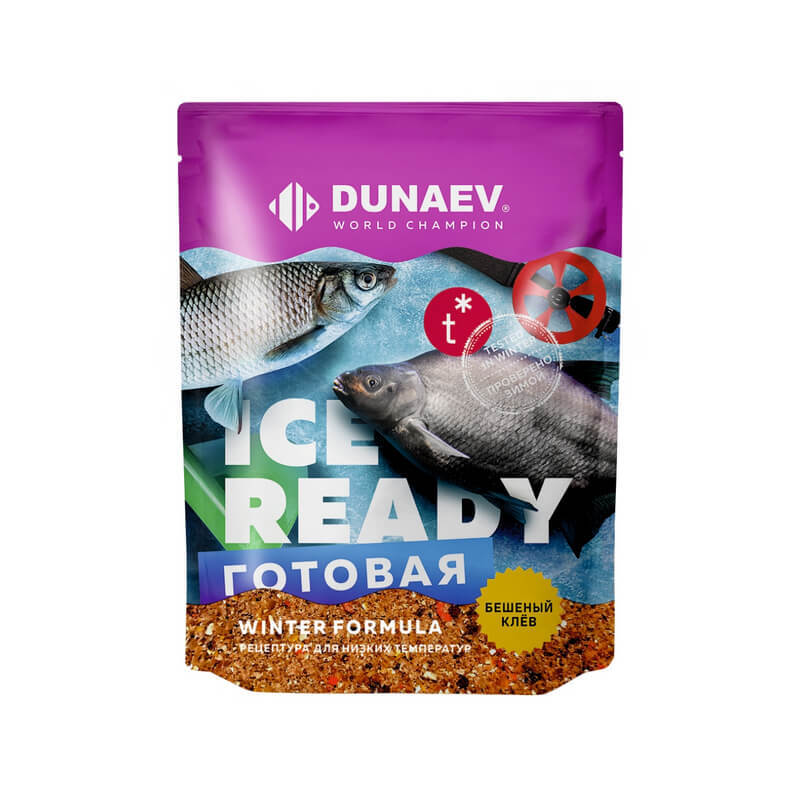 Прикормка Dunaev ICE-Ready 0,75кг мотыль - фото 1