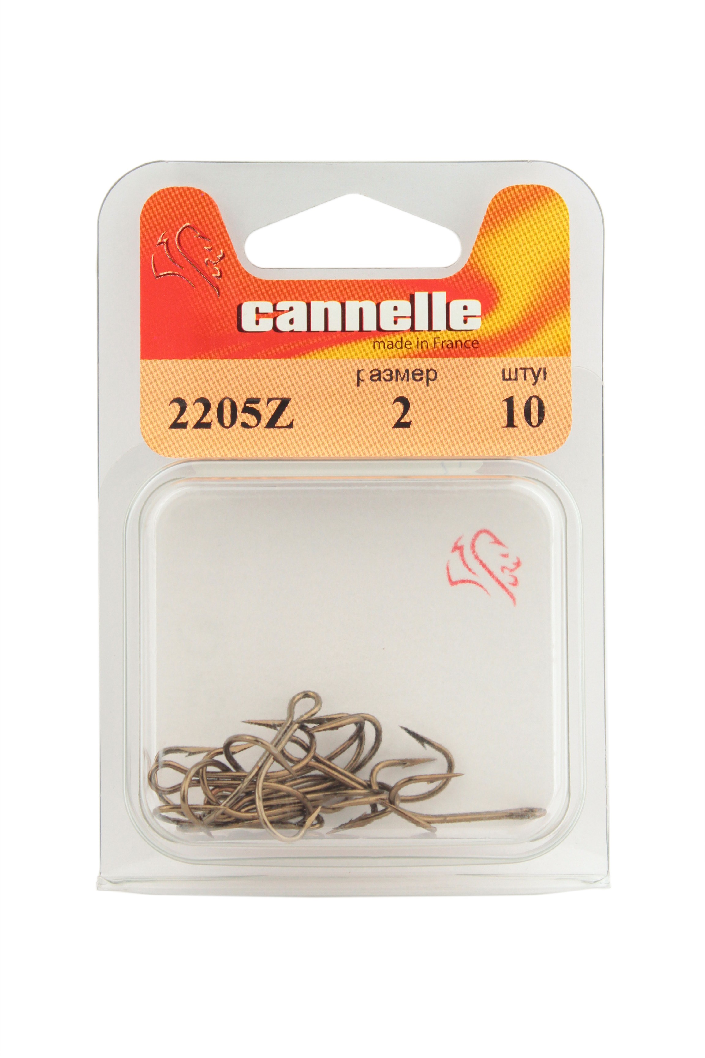 Крючки Cannelle двойник 2205 Z №2 10шт - фото 1