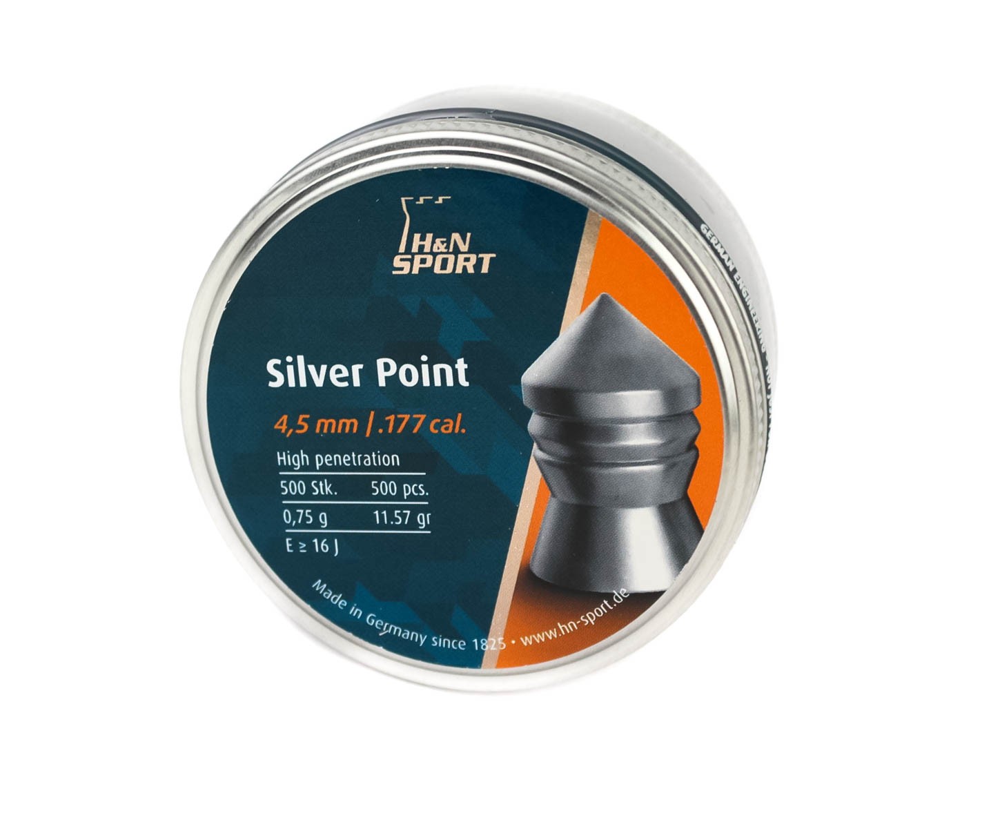 Пульки H&N 4,5мм Silver Point 0,75 гр 500шт - фото 1