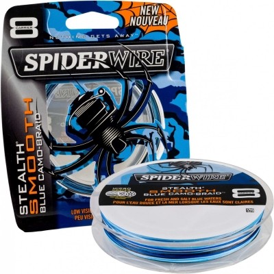 Шнур Spiderwire stealth smooth 8 Blue camo 150м 0,40мм - фото 1