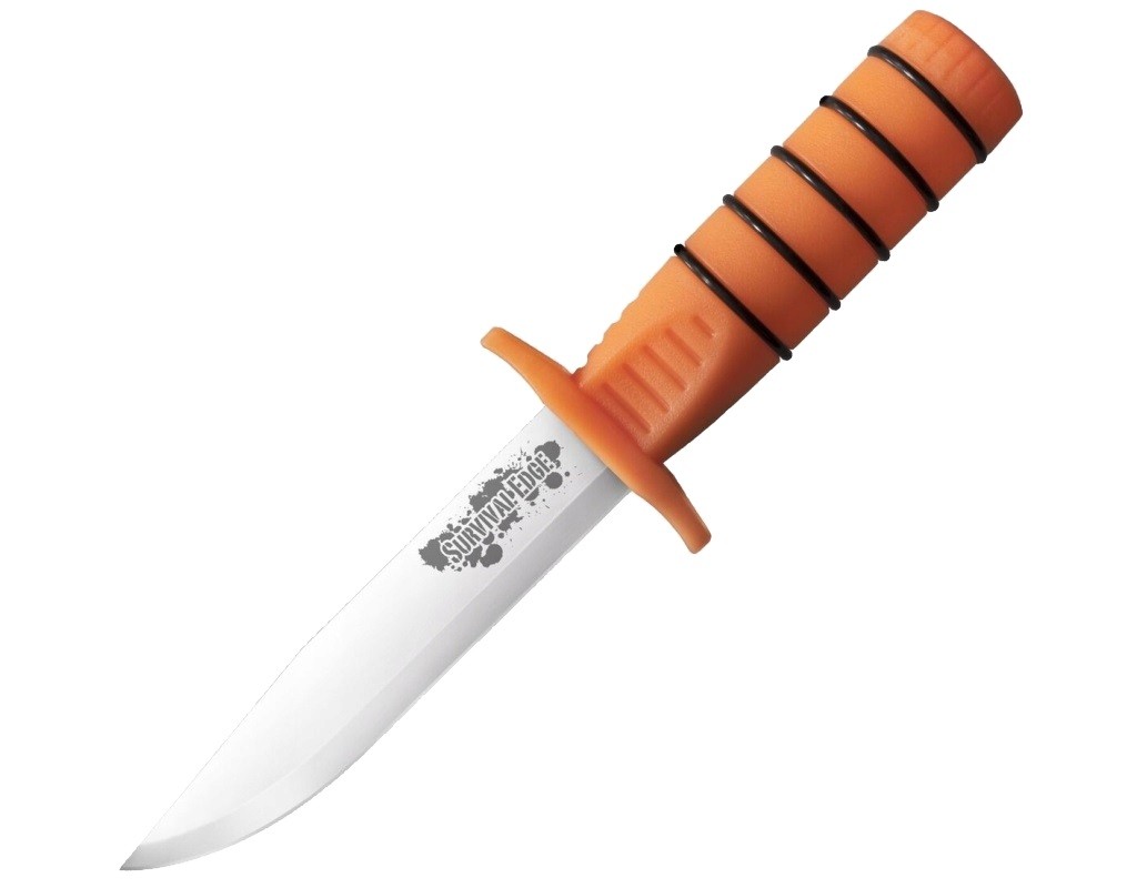 Нож Cold Steel Survival Edge сталь German 4116 5см пластик - фото 1