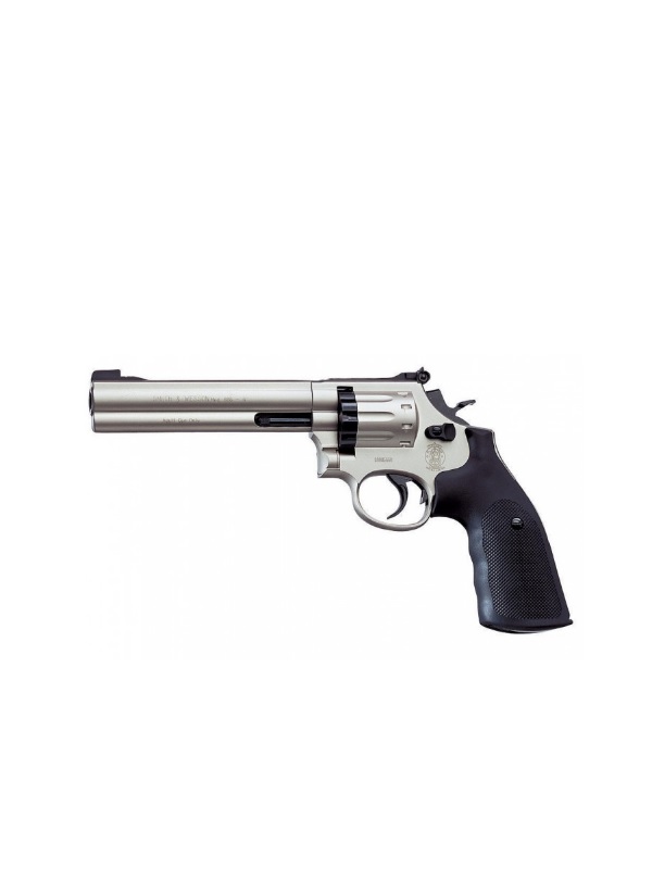 Револьвер Umarex S&W 686-6 никль металл - фото 1