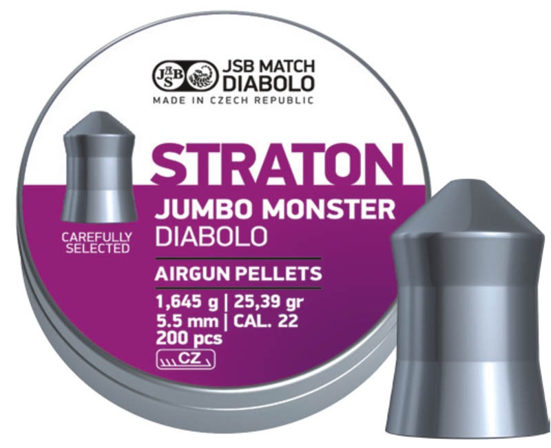 Пульки JSB Diabolo straton jumbo monster 5,5мм 1,645гр 200шт - фото 1