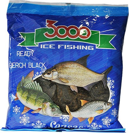 Прикормка Sensas 3000 0,5кг Perch black зимняя готовая  - фото 1