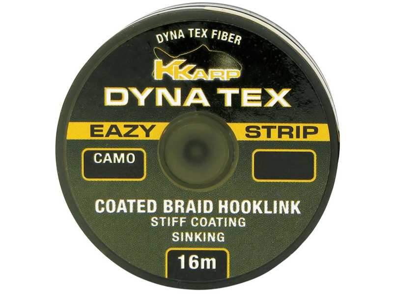 Поводочный материал K-Karp Dyna Tex Eazy Strip 16m Camo Green 25Lb - фото 1