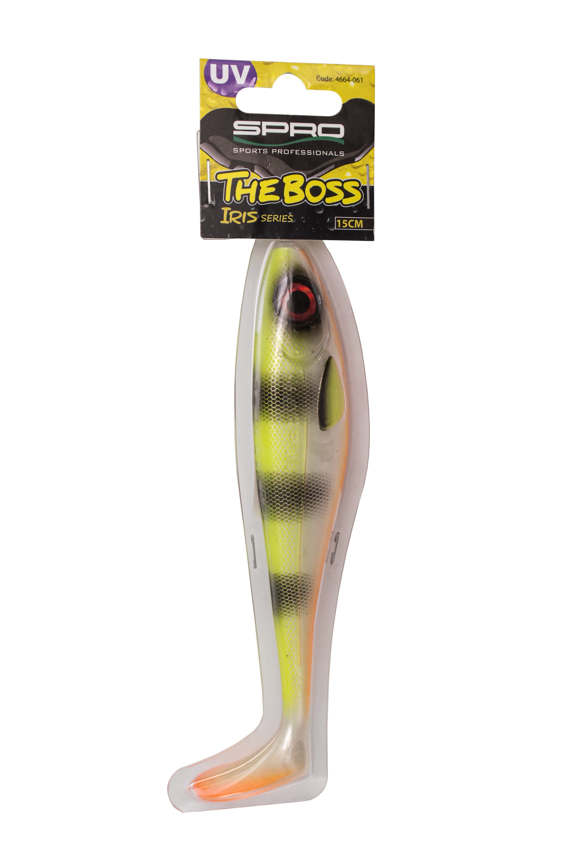 Приманка SPRO виброхвост Iris the boss softlure hot perch 15см - фото 1