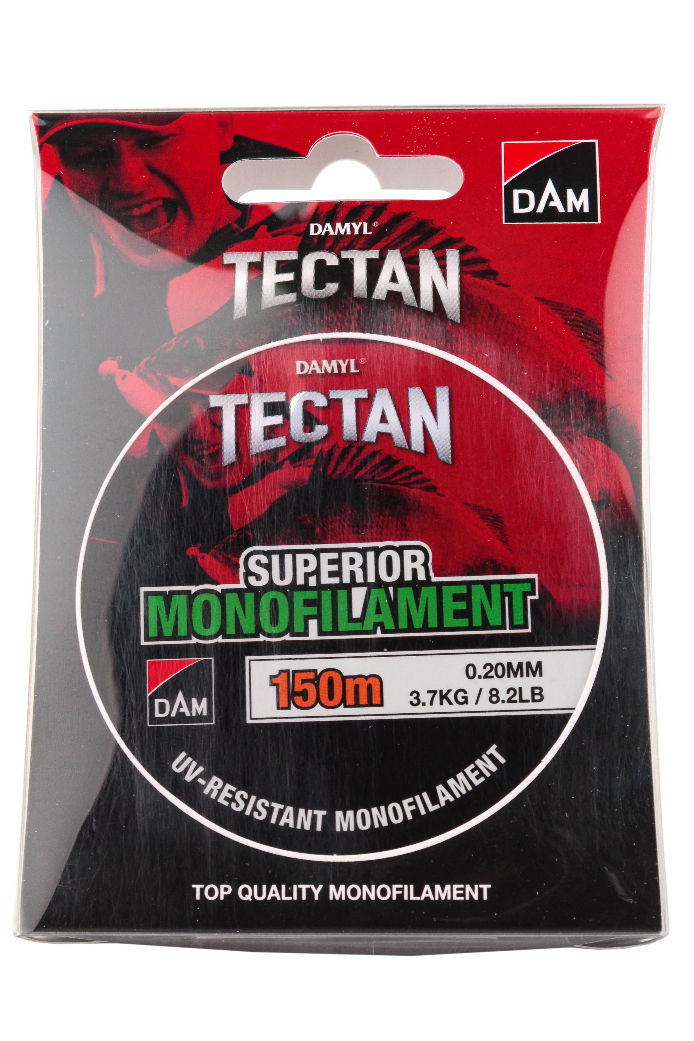 Леска DAM Tectan Superior 150м 0,20мм 3,7кг 8,2lbs green - фото 1