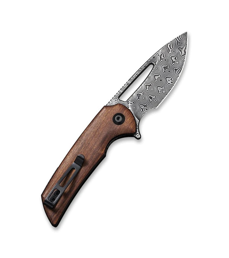 Нож Civivi Odium Flipper Knife Wood Handle (2.65&quot; Damascus Blade) wood  - фото 1