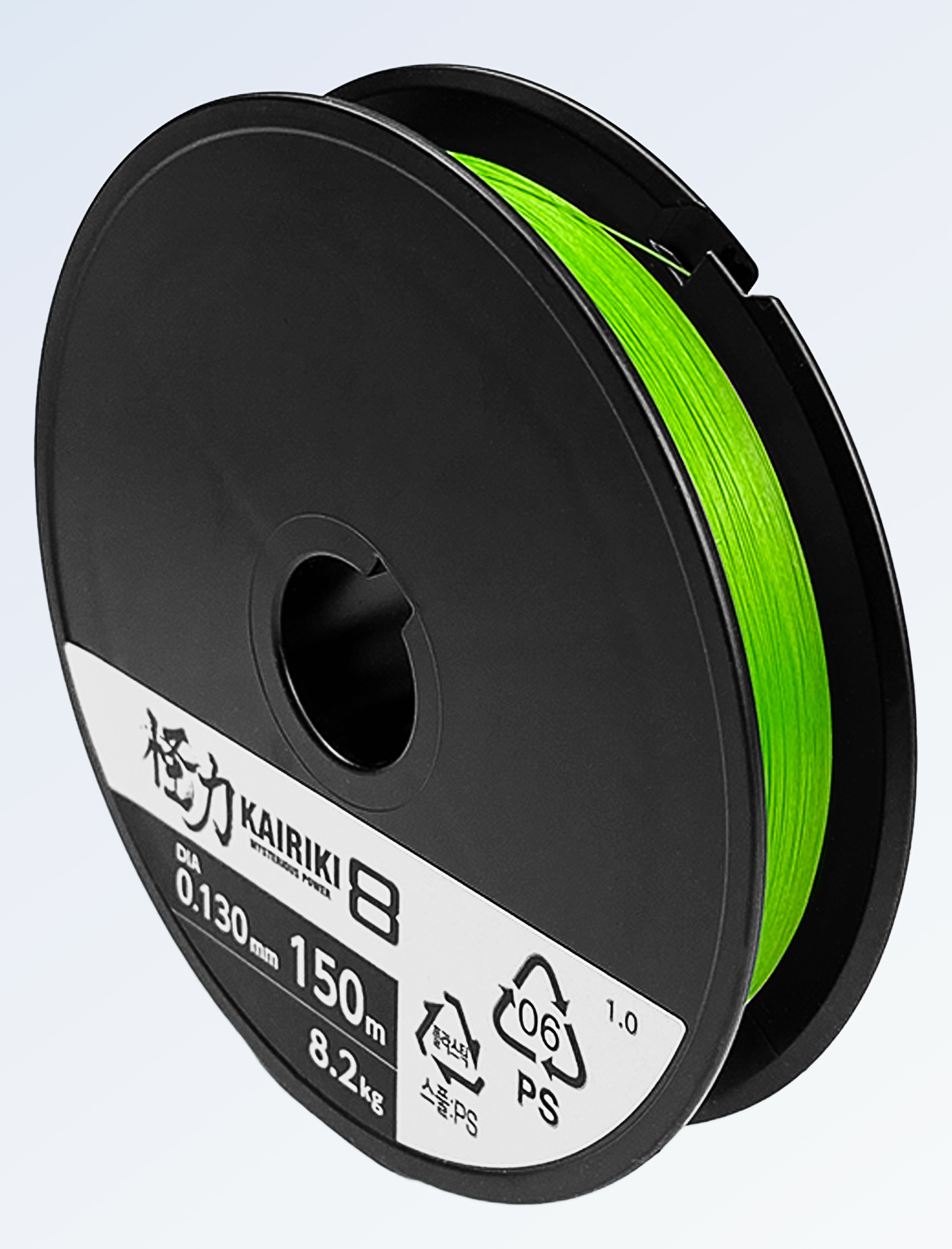 Шнур Shimano Kairiki 8 PE 150м 0,13мм зеленый 8,2кг - фото 1