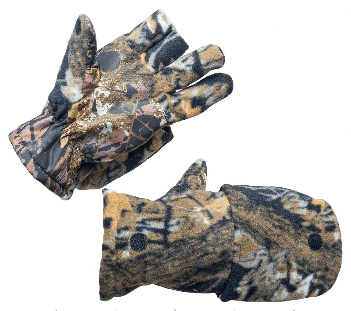 Перчатки Хольстер охотника-рыбака утепленные темный лес  - фото 1