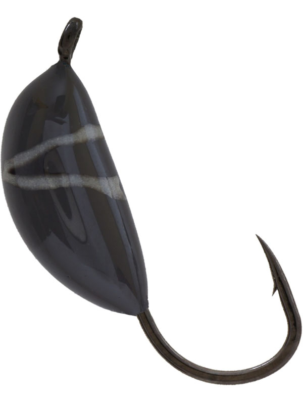 Мормышка Lumicom Банан вольф 4,0мм обмазка черная винт 1/10 - фото 1