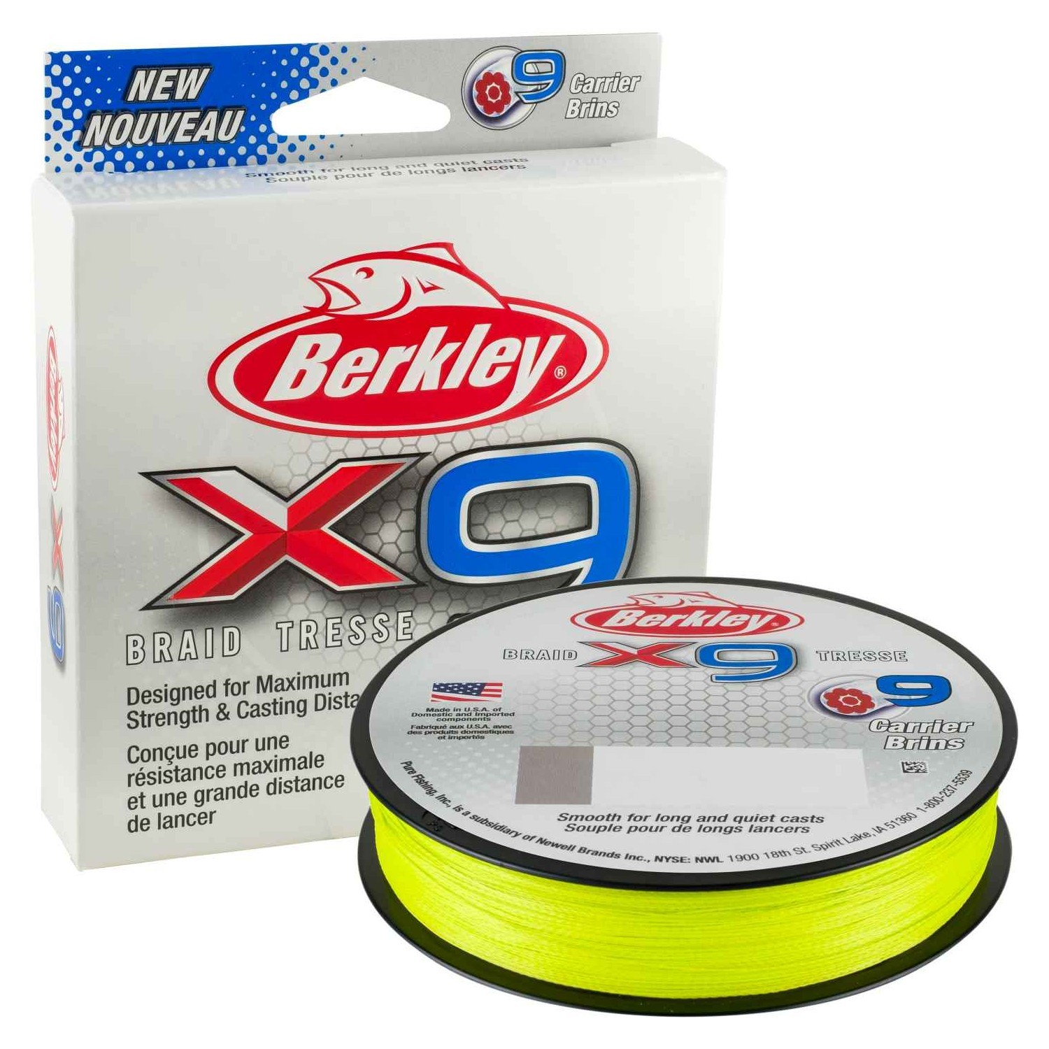 Шнур Berkley X9  green 150м 0,06мм - фото 1