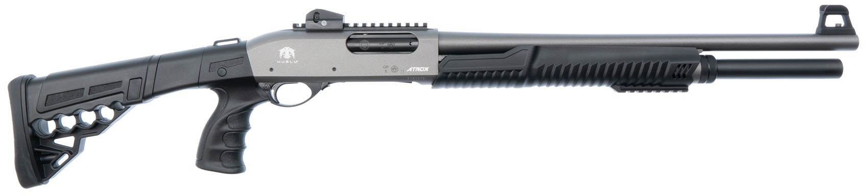 Ружье Huglu Atrox Tactic grey 2 pump action 12x76 510мм купить в интернет-магазине «Мир охоты»