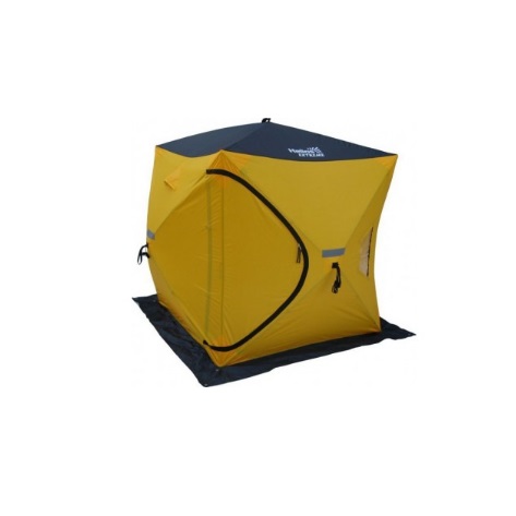 Палатка Helios Extreme куб 1.5х1.5 зимняя желтый/черный - фото 1