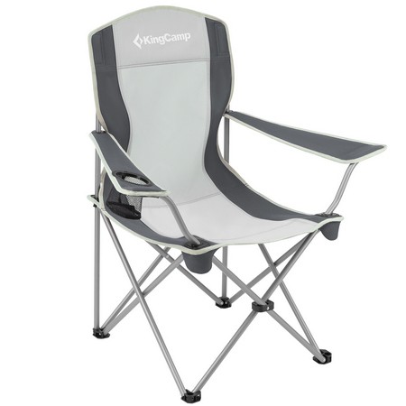 Кресло King Camp Arms chair скл. cталь 84Х50Х96 черно-серый - фото 1