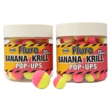 Бойлы Dynamite Baits Two-tone krill and banana cork ball 20мм - фото 1