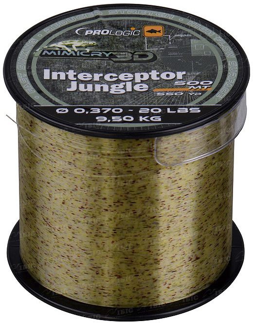 Леска Prologic Interceptor mimicry jungle 500м 0.331мм 17lbs 7.8кг - фото 1