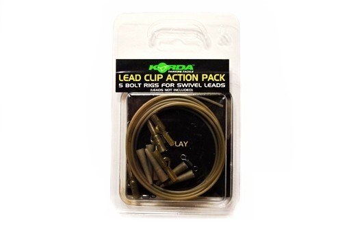 Клипса Korda Lead clip action pack clay на трубке - фото 1