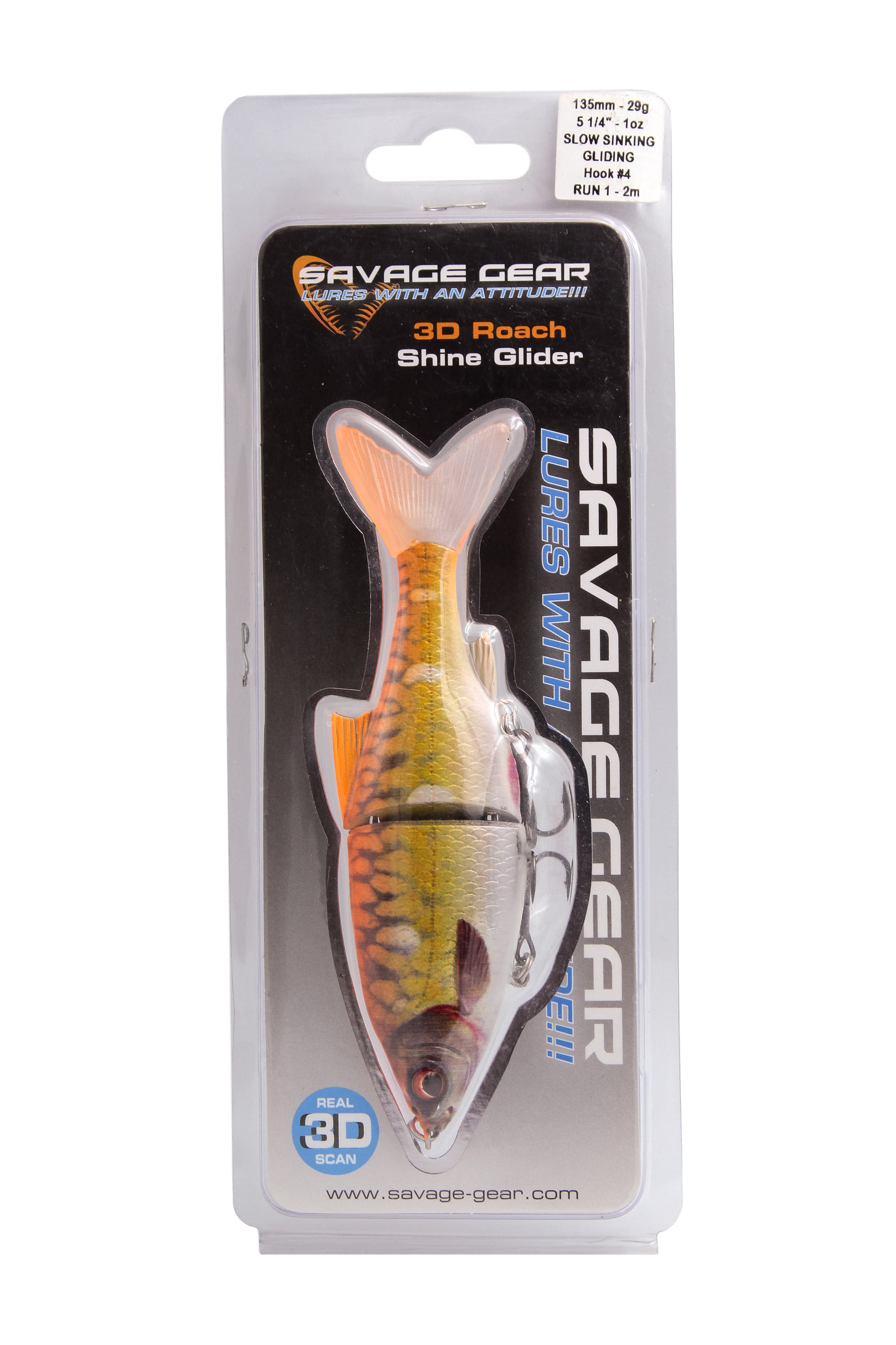 Воблер Savage Gear 3D roach shine glider 135 13,5см 29гр SS 06 Gold Fish PHP - фото 1