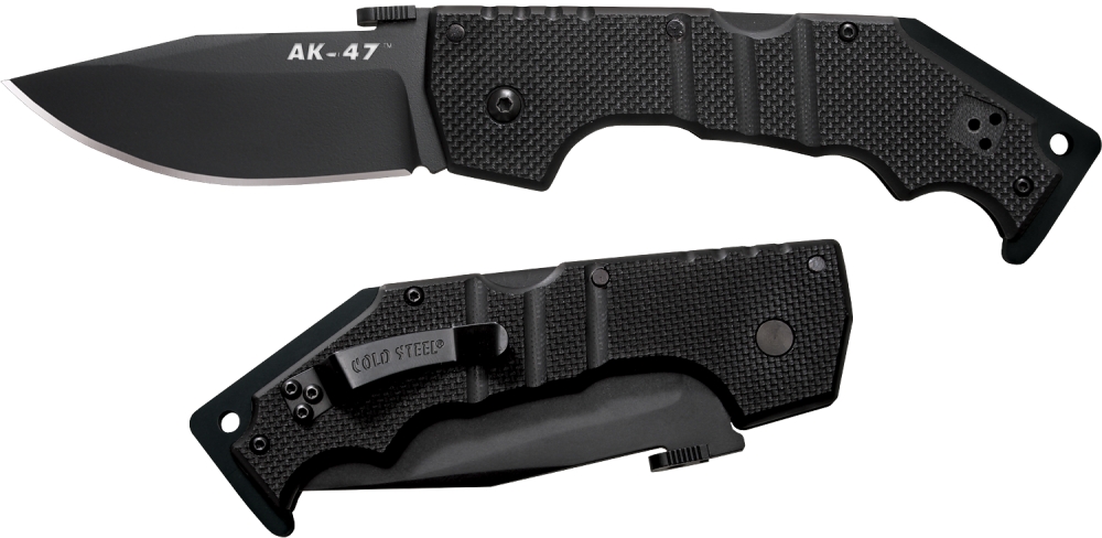 Нож Cold Steel АК-47 складной клинок 8.9 см рук. черная G-10 - фото 1