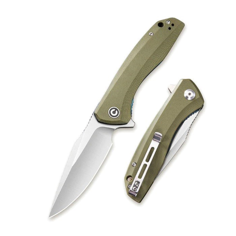 Нож Civivi Baklash Flipper Knife G10 Handle (3.5&quot; 9Cr18MoV Blade) green  - фото 1
