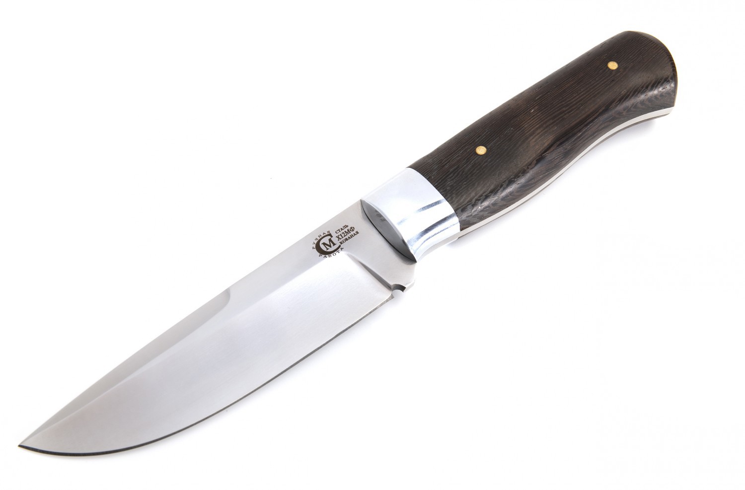 Нож ИП Семин Соболь кованая сталь Х12МФ ц.м венге - фото 1