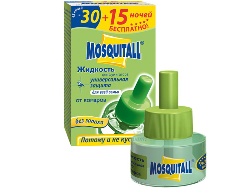 Жидкость Mosquitall Универсальная защита от комаров 45 ночей - фото 1