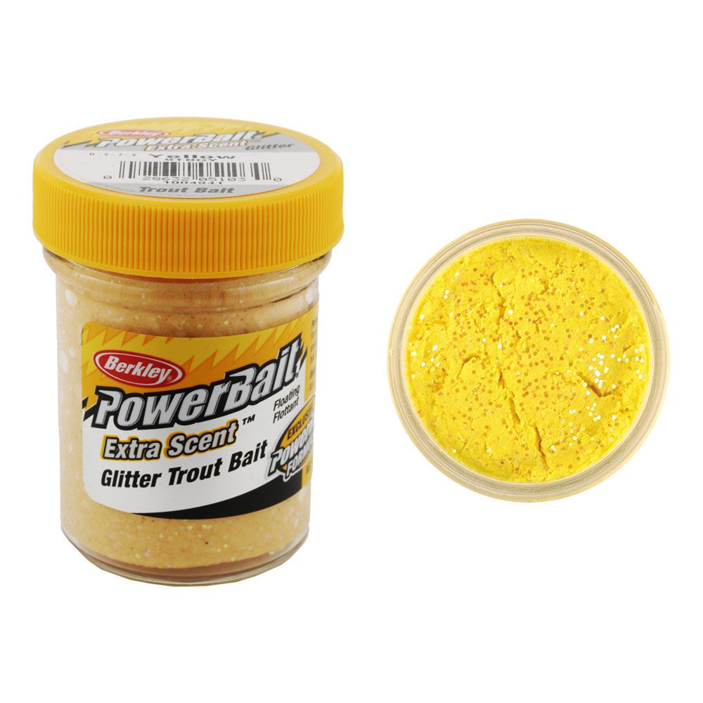 Паста Berkley PowerBait Select Glitter Trout Bait 50гр Yellow - фото 1