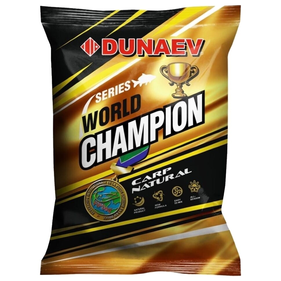 Прикормка Dunaev-World Champion 1кг сarp natural - фото 1