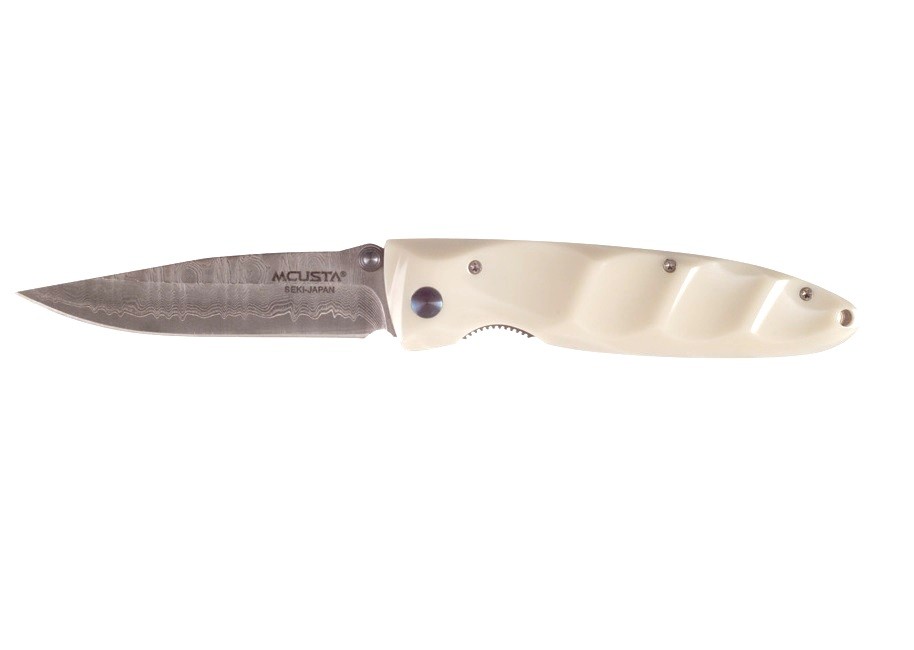Нож Mcusta Damascus Basic Folder DuPont Corian скл. сталь VG - фото 1