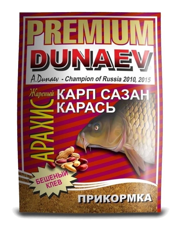 Прикормка Dunaev-Premium 1кг карп-сазан жареный - фото 1