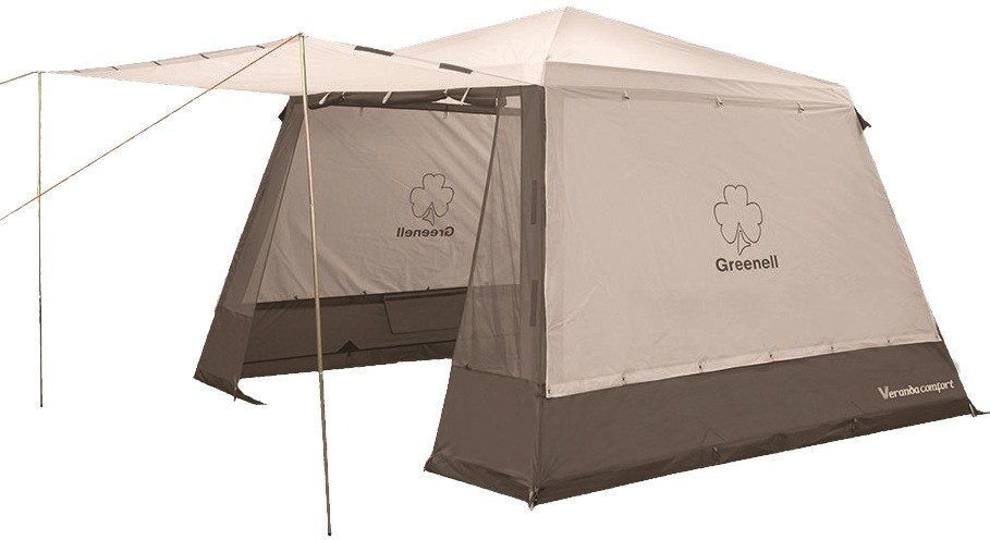 Палатка Greenell Веранда комфорт v2 коричневый - фото 1