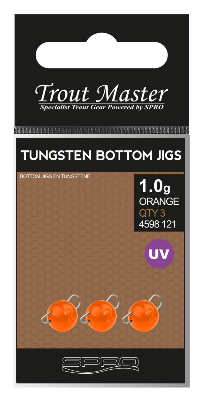 Груз SPRO TM Tungsten Bottom Jigs Uv Orange 1,5 гр - фото 1