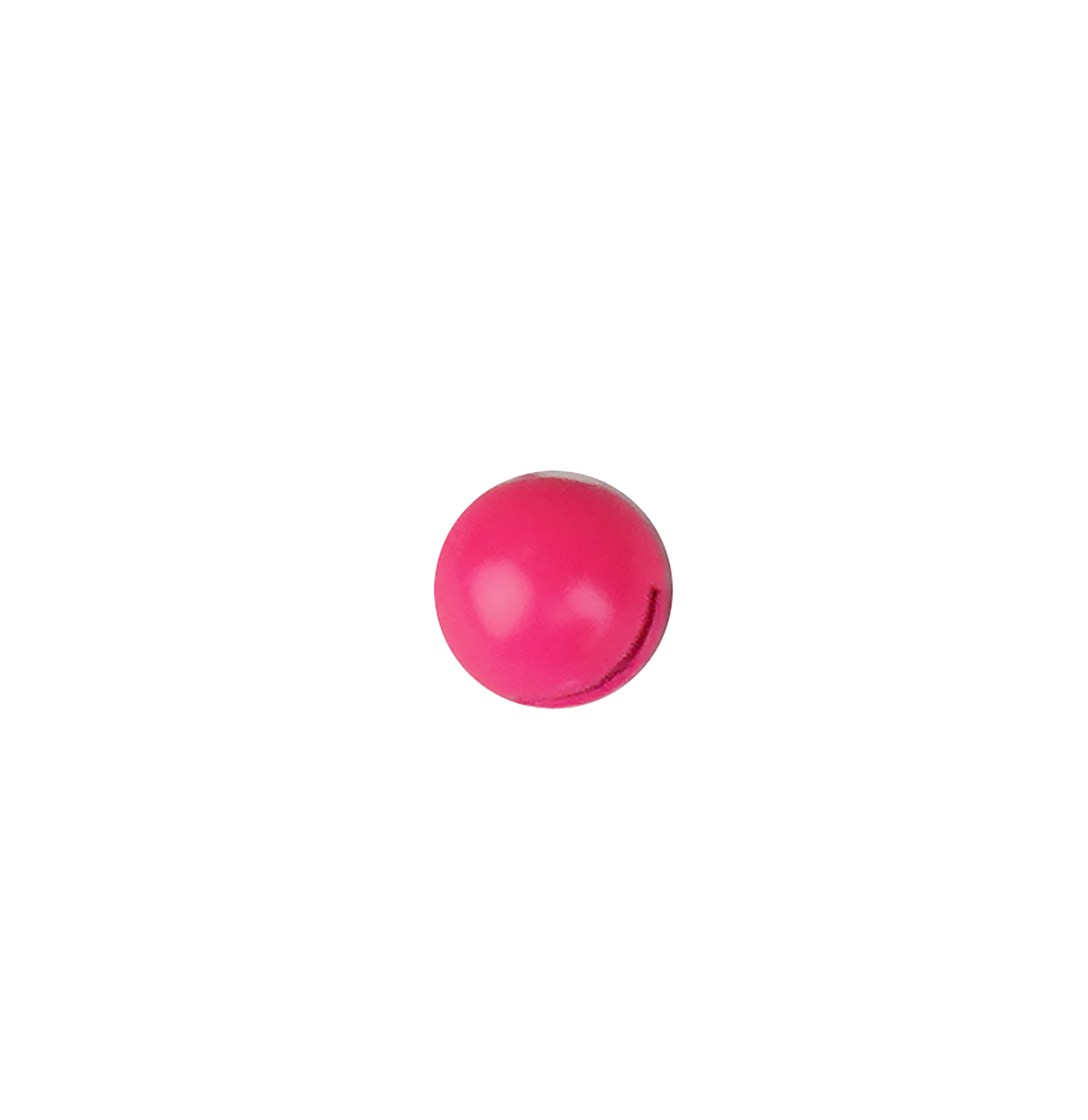 Бусина УЛОВКА с вырезом вольфрам 0,4гр 3,8мм розовый fluo уп.5шт - фото 1