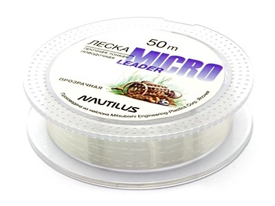Леска Nautilus Micro leader 50м 0,234мм 3,78кг clear - фото 1
