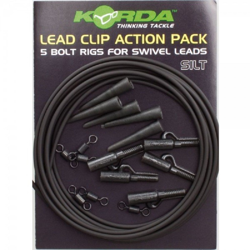 Клипса Korda Lead clip action pack slit на трубке - фото 1