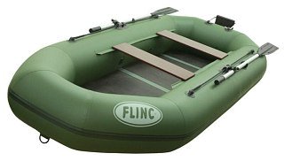 Лодка Flinc F300TL надувная зеленый - фото 1