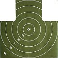 Мишень Remington №4  для пристрелки пистолета грудная 1/500