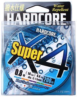 Шнур Yo-Zuri Duel Hardcore super X4 PE 0.8 200м 0,15мм 6,4кг 5 color - фото 5