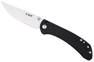 Нож Sanrenmu 9165 складной сталь 12C27 brush black G10 - фото 5