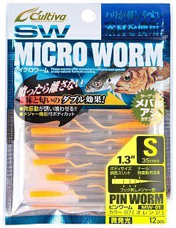 Приманка Owner Cultiva Micro Worm MW-01 1,3" 07 12шт - фото 2